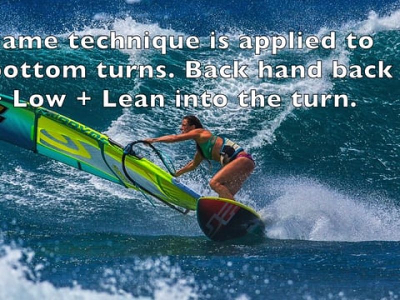 BACK HAND BACK TO TURN