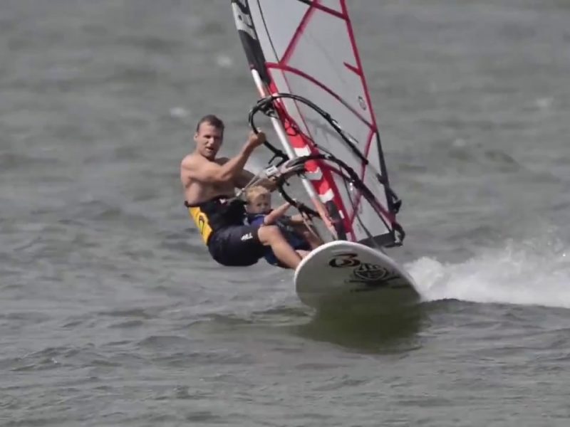 HOW TO WINDSURF WITH YOUR KID