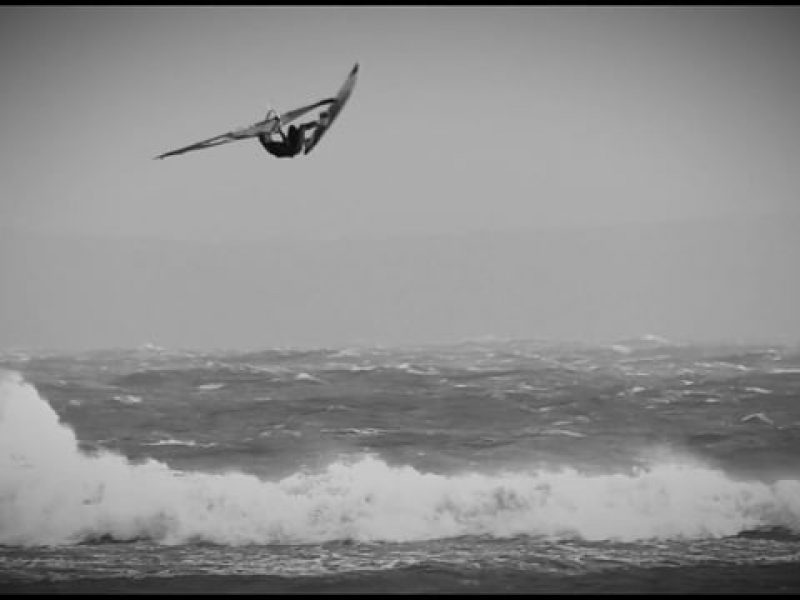 STORM BRIAN WINDSURFING AVON BEACH, UK