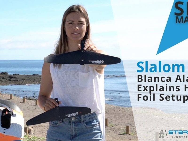 BLANCA ALABAU SLALOM FOIL SET UP