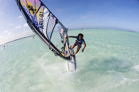 Sarah action in Bonaire
