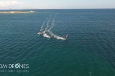 AERIAL VIDEO WINDSURFING ARTEMIDA ATTICA GREECE