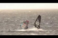 HIGH WIND SLALOM ACTION IN TENERIFE