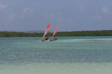 ODA JOHANNE & AMADO VRIESWIJK FOILING ON BONAIRE