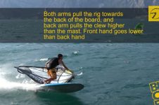 LAYDOWN JIBE WITH BIG BOARD AND BIG SAIL