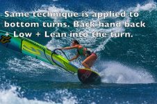 BACK HAND BACK TO TURN