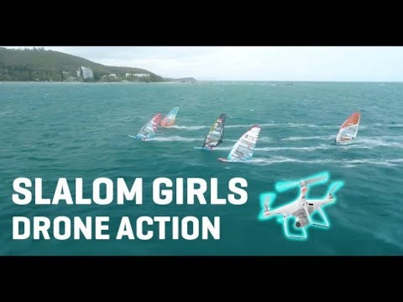 SLALOM GIRLS DRONE ACTION