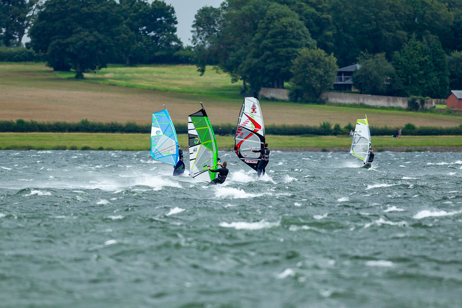 Click to Enlarge - Rutland locals enjoying a windy day.  Photo Andy Balmford Photography.