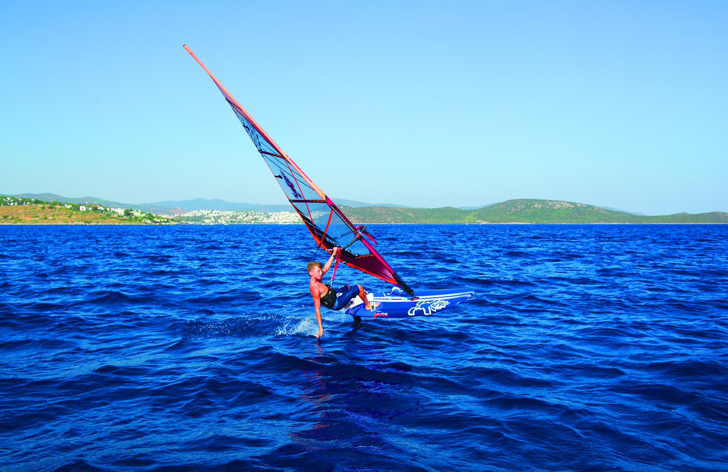 Esteban on the foil in Bodrum  - Click to Enlarge