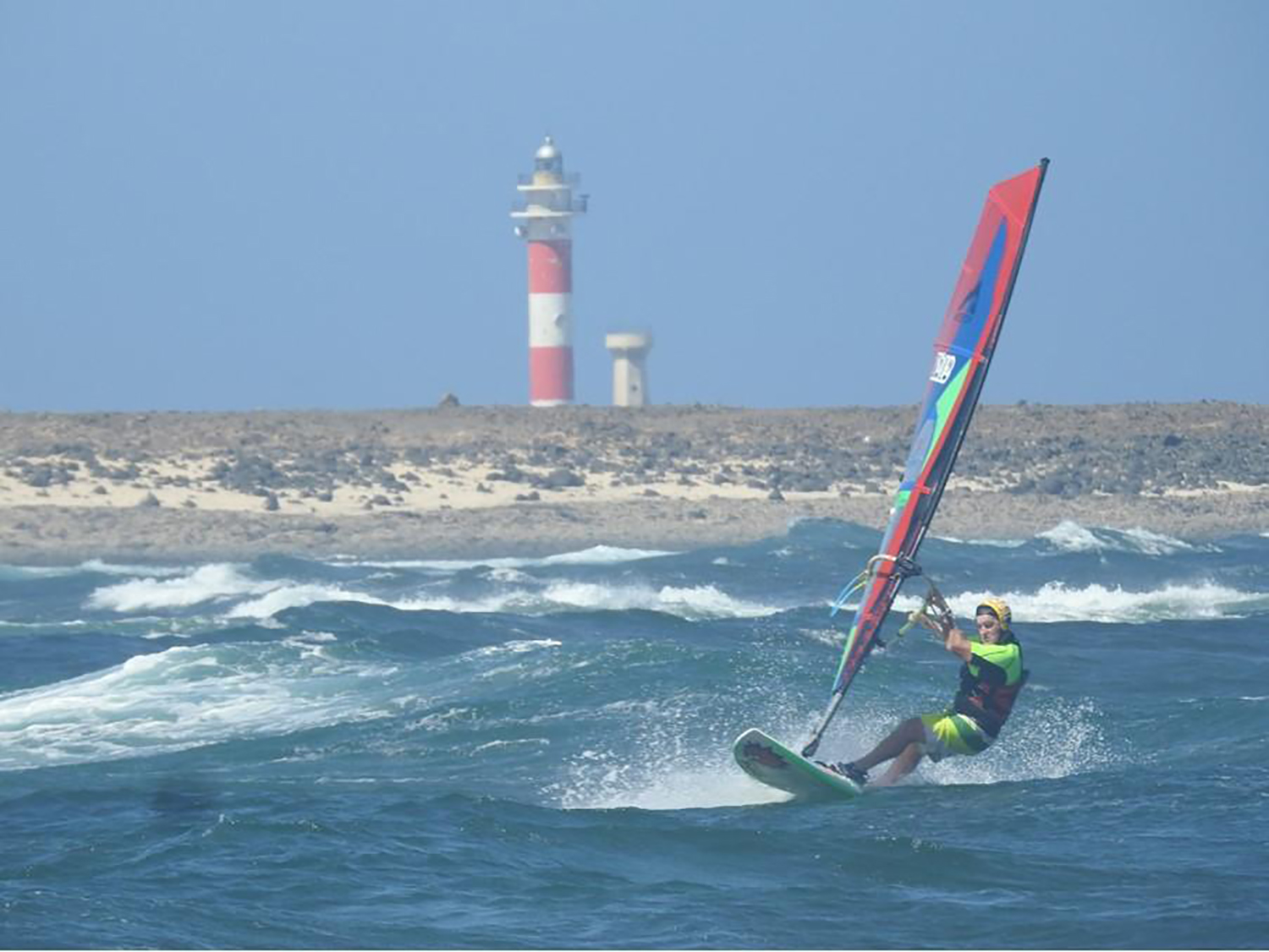 Click to Enlarge- Corky enjoying the Fuerte trades