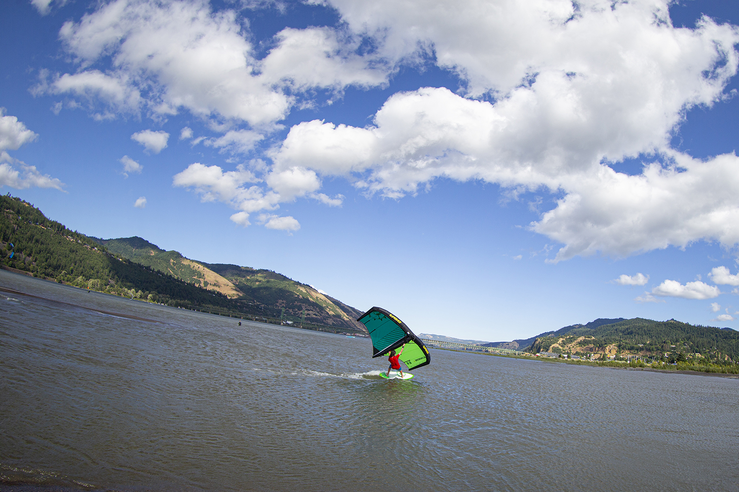 Click to Enlarge: Eli Logosz cutting loose with his wing.