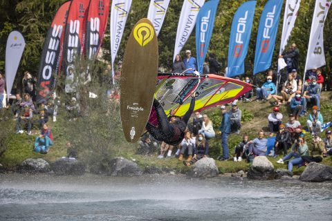 Freestyle action in Silvaplana