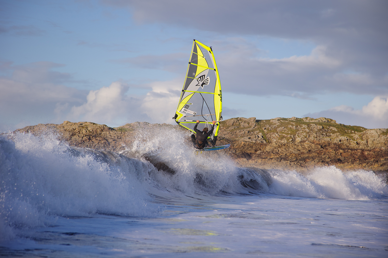 Hitting the lip in Tiree