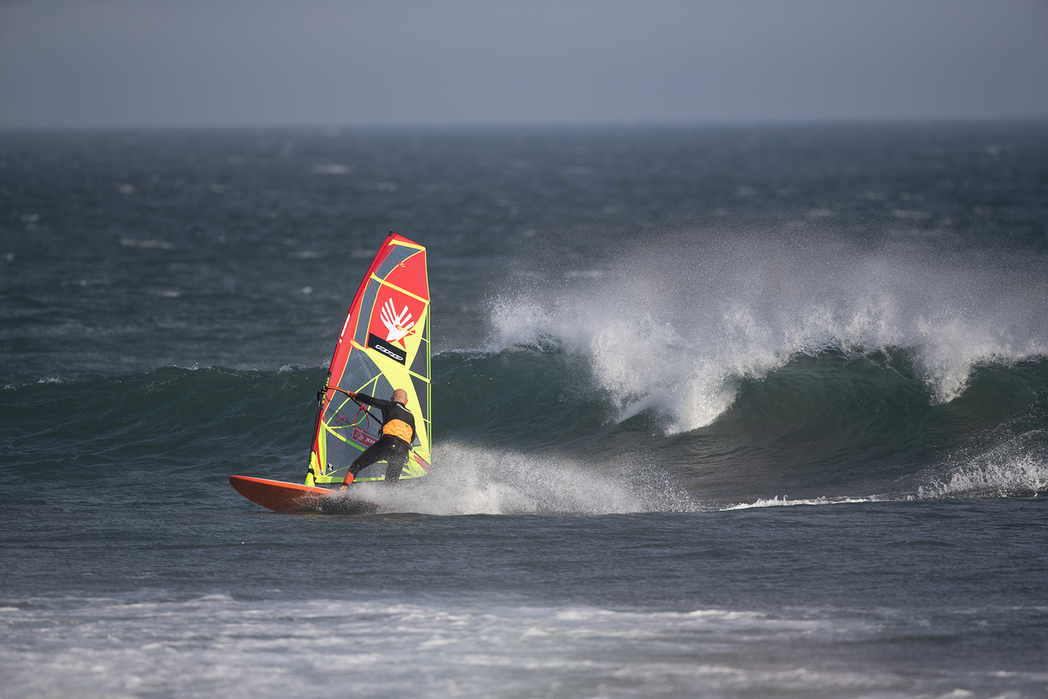 Come away from the wave to give you time to make better turns and get the space to turn back up the wave. Photo by Clark Merritt.