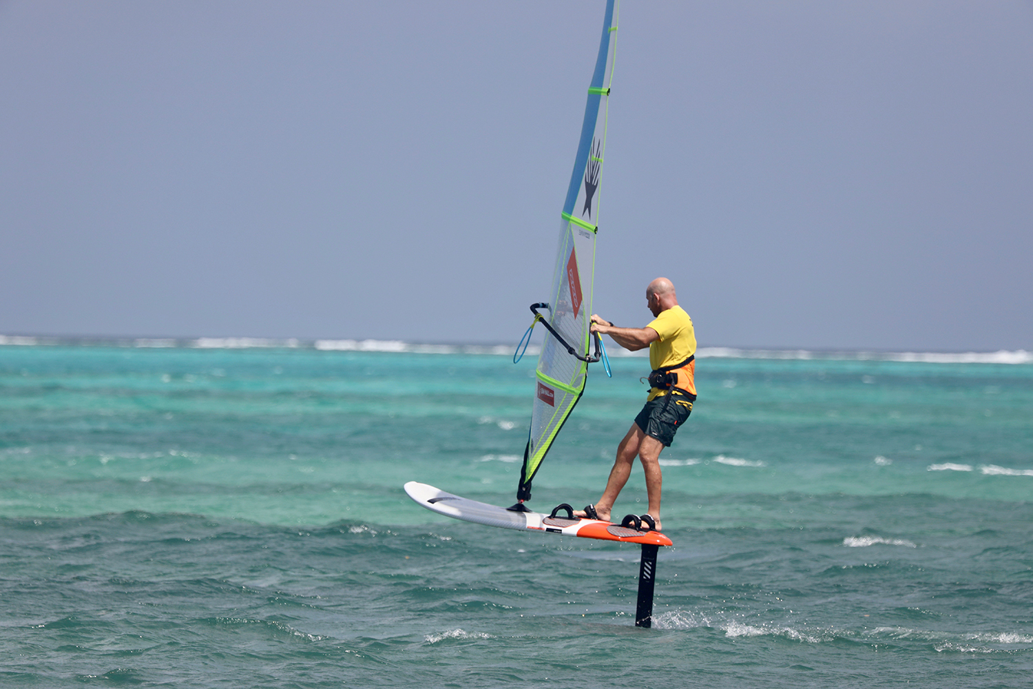 You can’t see the frown, but the level of focus is huge, and unhooked felt better at first. Photo by Radical Sports Tobago.