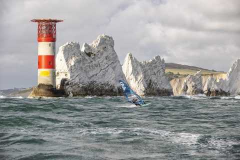 Tom Buggy cruising past the Needles!