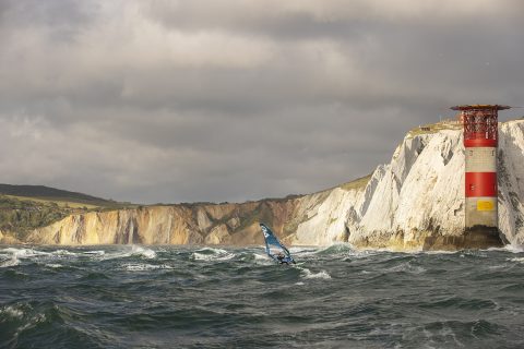 Rough seas off the Isle of Wight