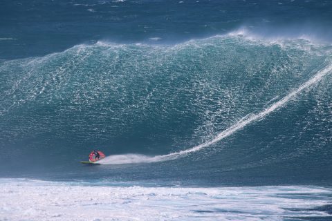 Jason Polakow drops in on a Jaws monster