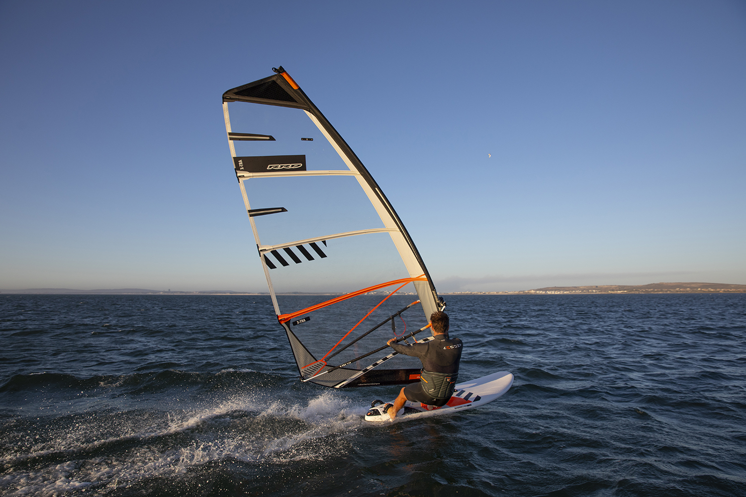 John Skye blasting on his RRD ‘Firemove’ freemove board. Photo by John Carter.