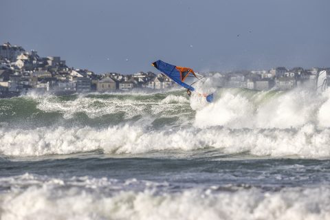 Hitting the lip at the Bluff