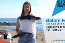 BLANCA ALABAU SLALOM FOIL SET UP