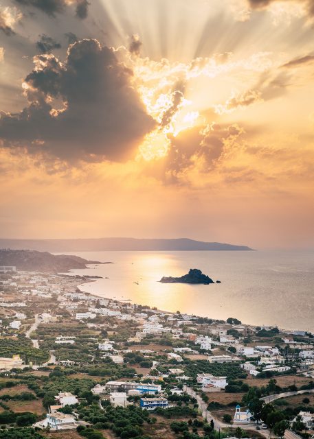 Sunset at Kefalos PHOTO Simo Reinvald.