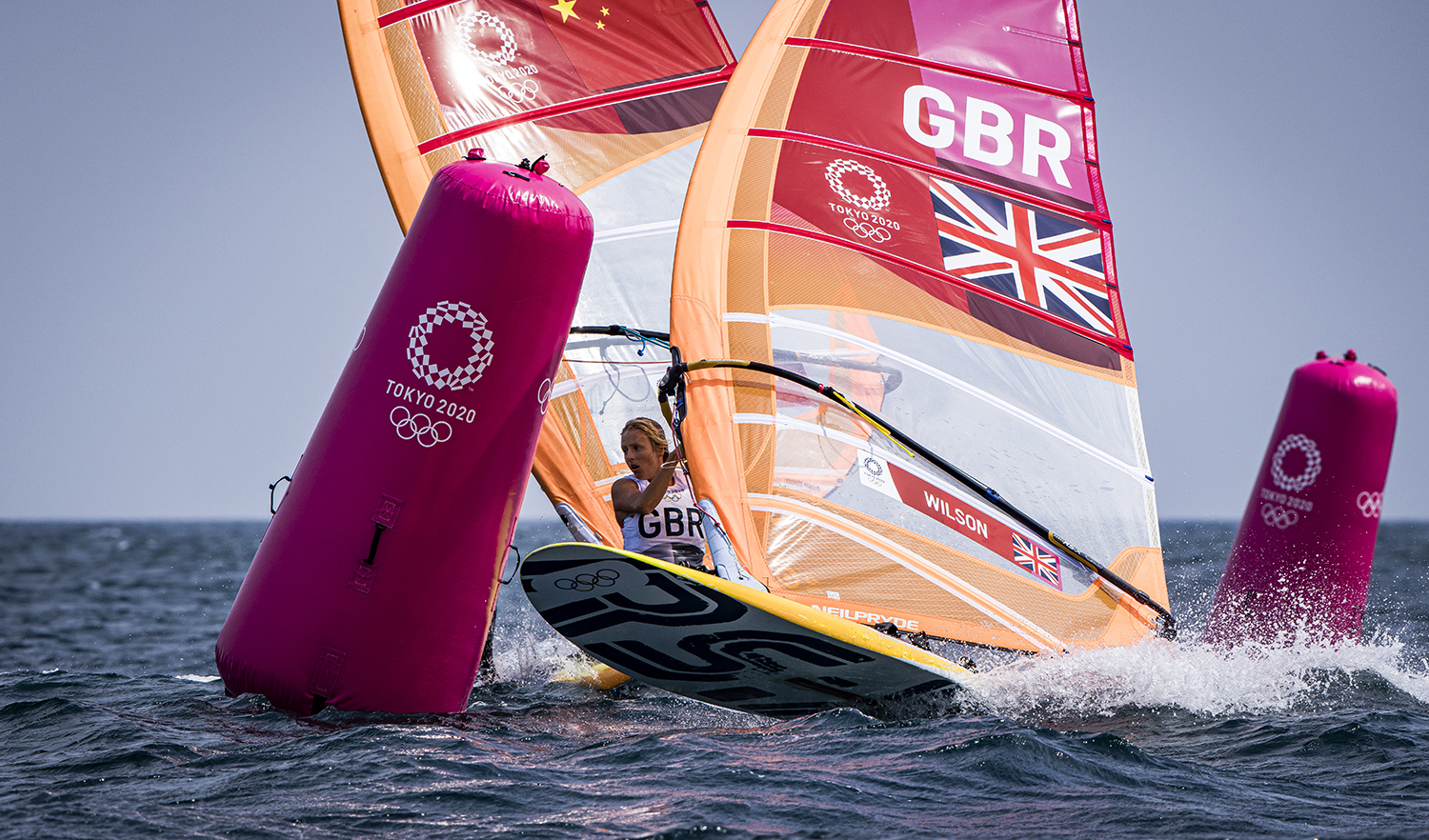 Emma Wilson on fire in Tokyo! Photo: Sailing Energy / World Sailing