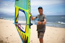 Fred with his book Racing with Aloha Photo: Robby Swift