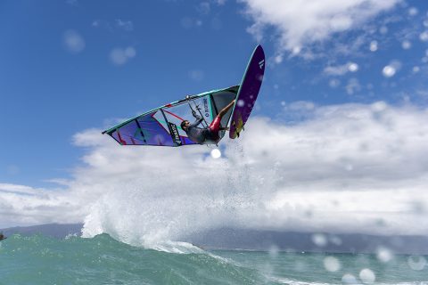 Victor flying in Maui.