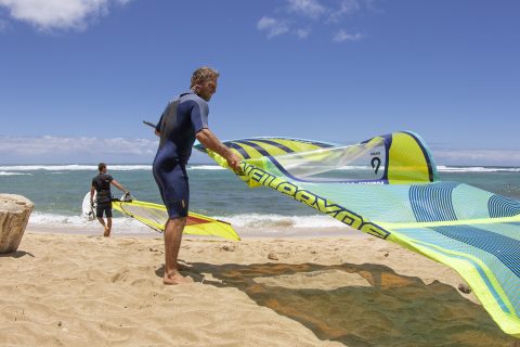 Rigging time at Diamond Head