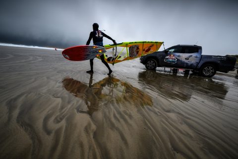 Thomas Traversa of France seen during the Red Bull Storm Chase in Magheroarty, Ireland on March 10, 2019. // Joerg Mitter / Red Bull Content Pool