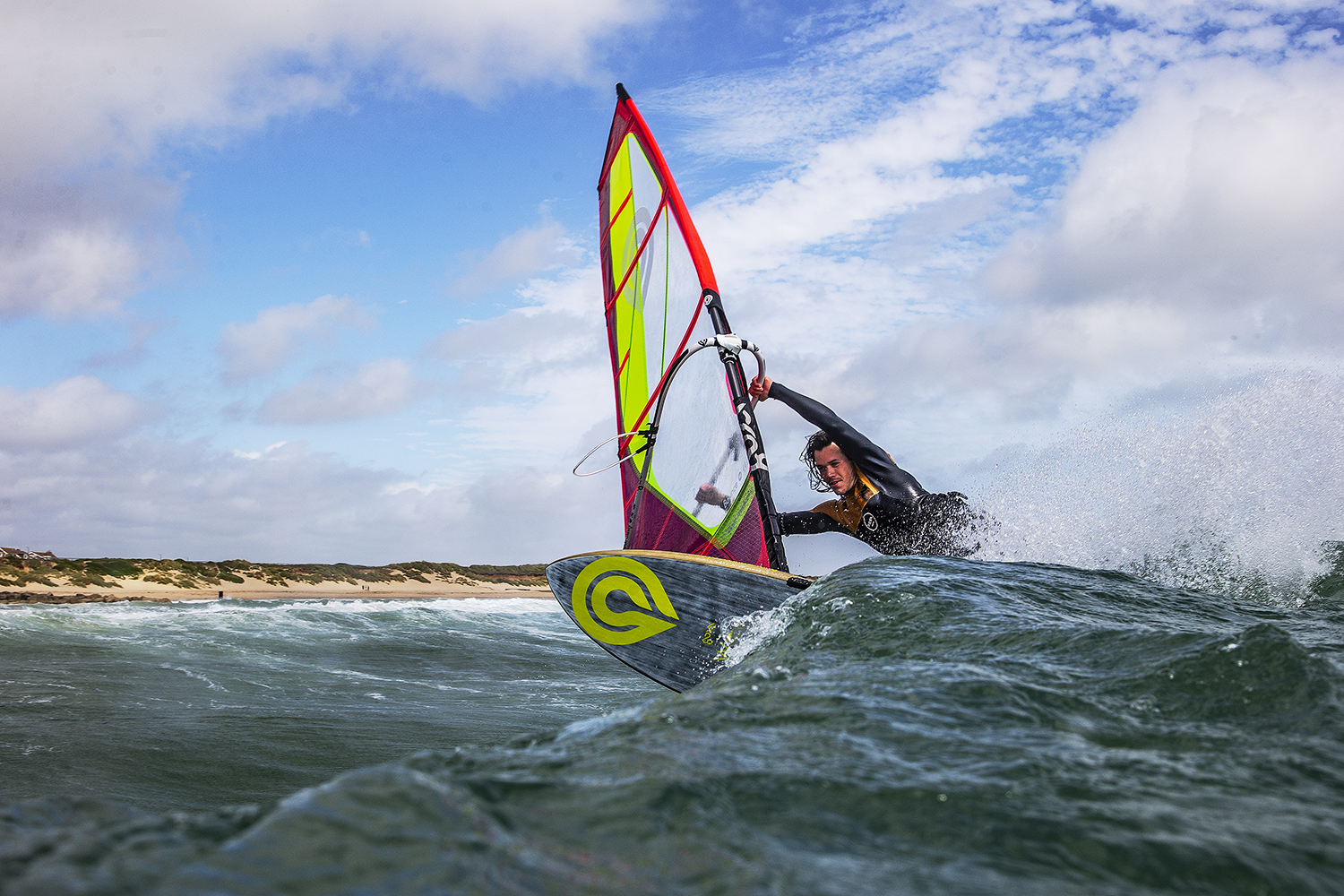 Wave riding at Southbourne