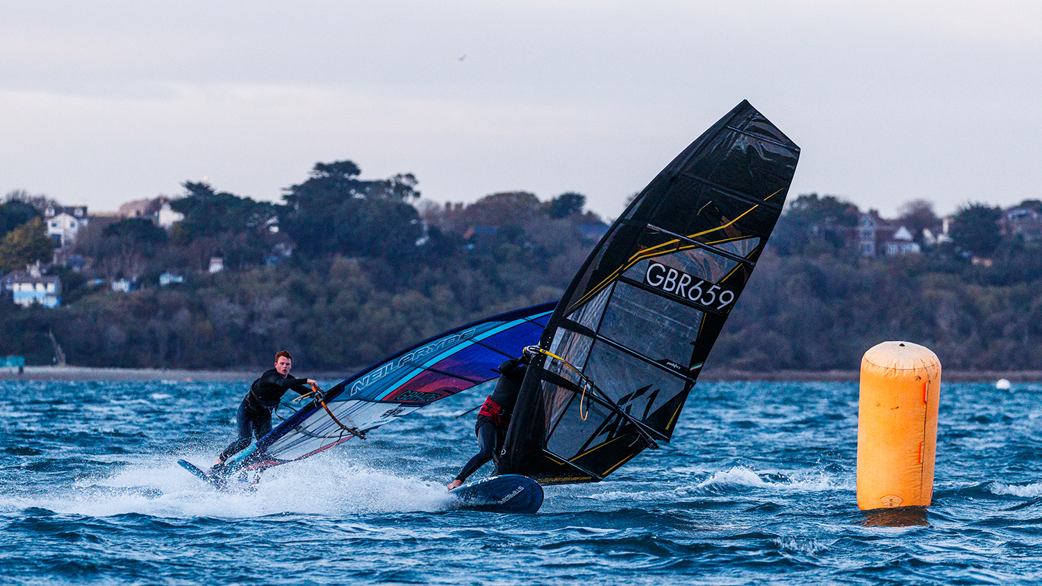 James Dinsmore in action at Weymouth