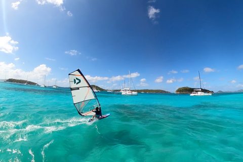 Cruising in clear water