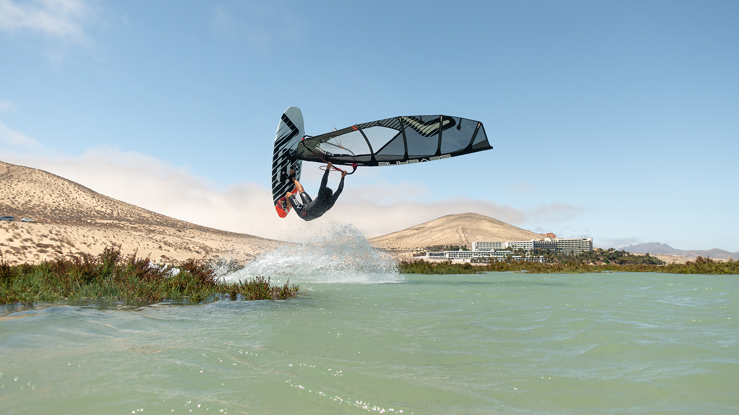 Dieter in action in Fuerteventura