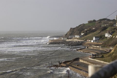 Looking up to Ventnor from Bonchurch