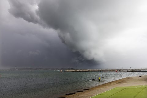 Ominous clouds over Weymouth