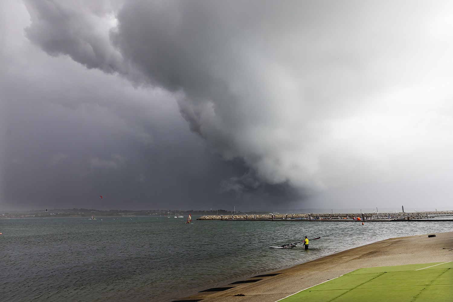 Ominous clouds over Weymouth