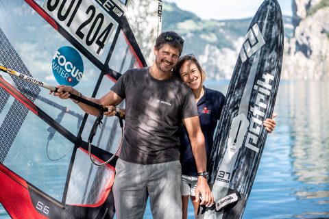 Windsurf couple Heidi Ulrich and Christian Arnold