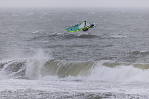 James flying high