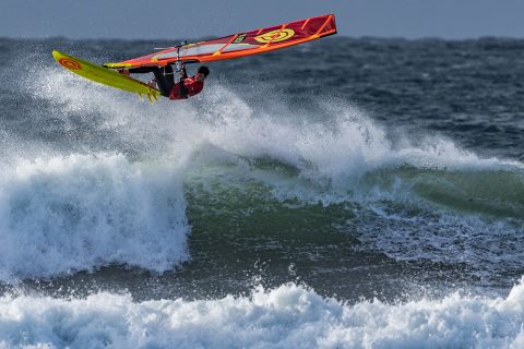 Ruaraidh Somerville ripping in Tiree