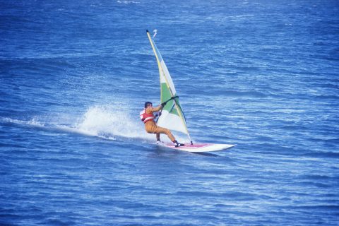 Richard Box sailing in 1979