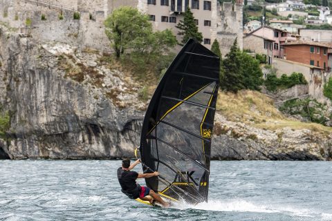 Andrea Cucchi testing in Lake Garda