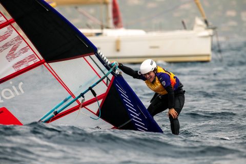 Marion Mortefon takes a breather