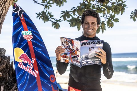 Kai Lenny checking out Windsurf