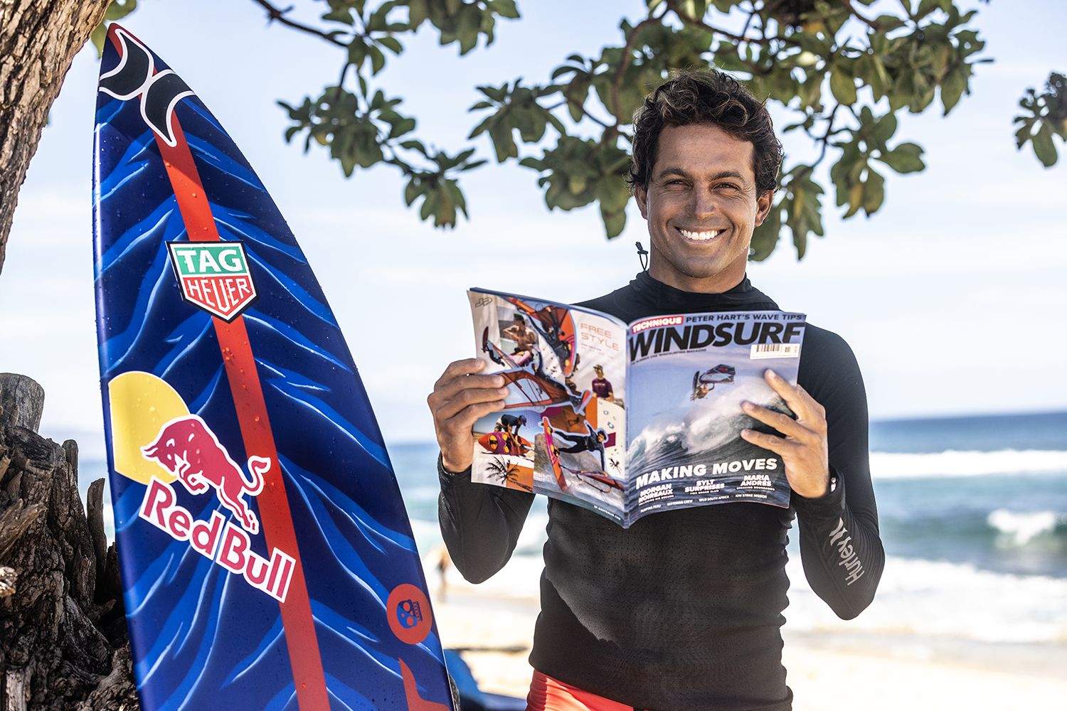 Kai Lenny checking out Windsurf