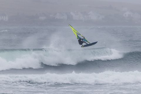 Phil throws an aerial