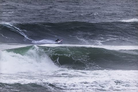 Leon drops in at Mullaghmore Photo: JC