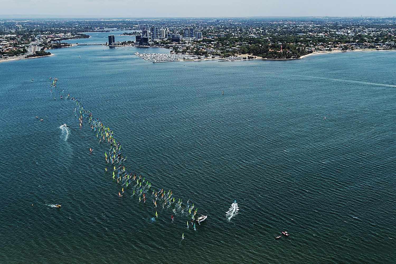 Race start atthe Worlds: Photo: Justyna  Sniady