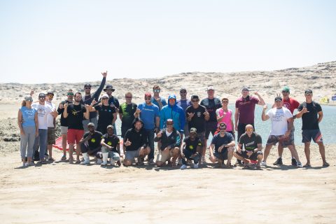 With the Speed crew in Luderitz